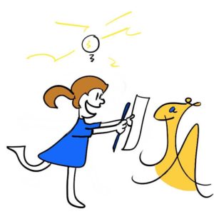You have an idea for a cartoon